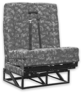 FASP 505 bench, c/w side slides, trimmed in standard fabric